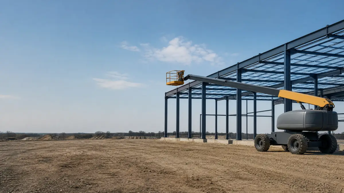 Boom Lifts jobsite access in Sacramento